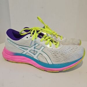 ASICS Women’s Gel Excite 7 Athletic Running Shoes White Neon Size 10 1012A801
